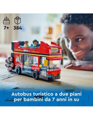 GIOCATTOLO PUBBLICIZZATO: vendita online CITY 60407 AUTOBUS TURISTICO A DUE PIANI in offerta
