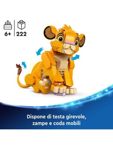 GIOCATTOLO PUBBLICIZZATO: vendita online DISNEY 43243 SIMBA CUCCIOLO DEL RE LEONE in offerta
