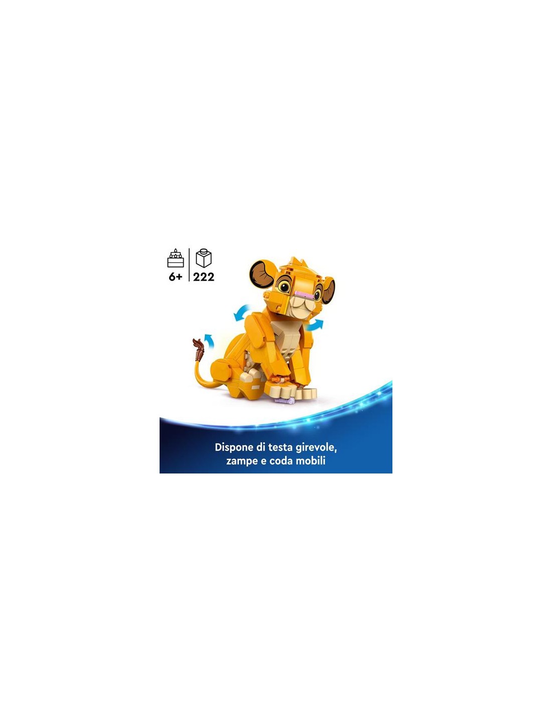 GIOCATTOLO PUBBLICIZZATO: vendita online DISNEY 43243 SIMBA CUCCIOLO DEL RE LEONE in offerta