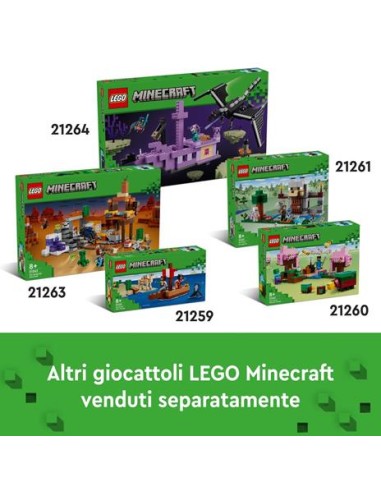 GIOCATTOLO PUBBLICIZZATO: vendita online MINECRAFT 21263 MINIERA DELLE BADLANDS in offerta