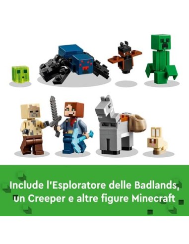 GIOCATTOLO PUBBLICIZZATO: vendita online MINECRAFT 21263 MINIERA DELLE BADLANDS in offerta