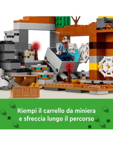 GIOCATTOLO PUBBLICIZZATO: vendita online MINECRAFT 21263 MINIERA DELLE BADLANDS in offerta