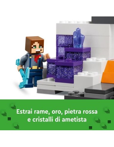GIOCATTOLO PUBBLICIZZATO: vendita online MINECRAFT 21263 MINIERA DELLE BADLANDS in offerta