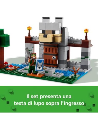 MINECRAFT 21261 IL CASTELLO DEL LUPO su Shop in Casa