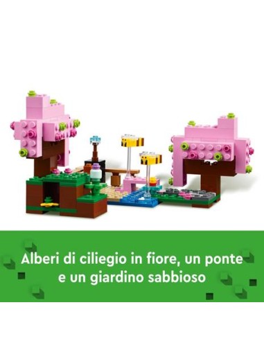 GIOCATTOLO PUBBLICIZZATO: vendita online MINECRAFT 21260 GIARDINO DEL CILIEGIO IN FIORE in offerta