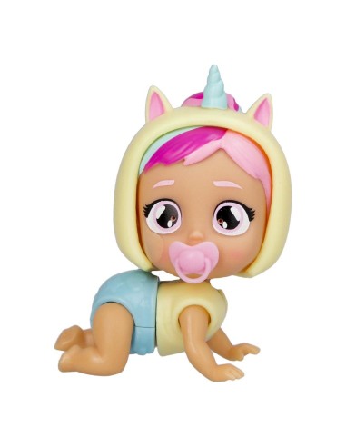 IMC Toys Bambola Bebé Tempo di Gioco 8,5 cm, Spingili e Strisciano,...