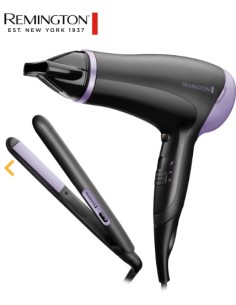 Remington D3016GP Set Phon 2000W + Piastra Capelli Nero/Viola | Shop in Casa