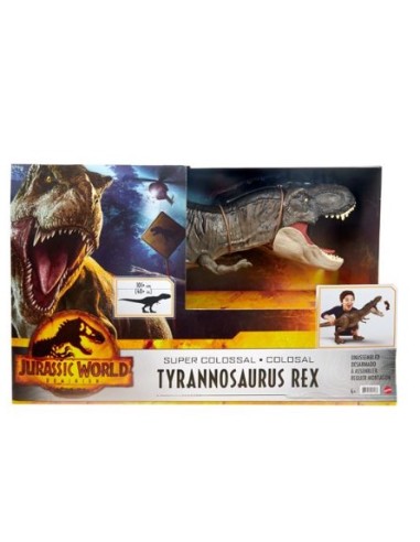 GIOCATTOLO PUBBLICIZZATO: vendita online JURASSIC WORLD HBK73 T-REX SUPERCOLOSSALE in offerta