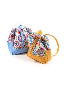 BORSA 08875 TESSUTO 40X30X15CM ASSORTITO su Shop in Casa