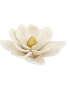 Decorazione da tavolo "Fleur" bianca in ceramica 14,5 cm shopincasa.it