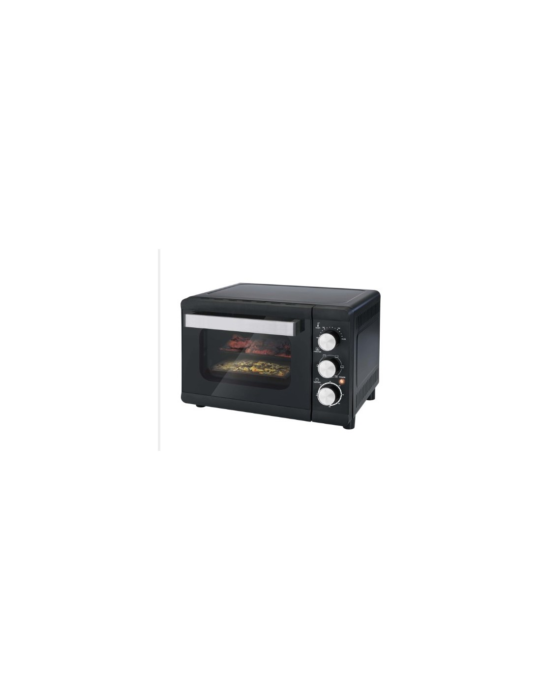 FORNI E MICROONDE: vendita online Forno elettrico ventilato, 46x38 cm, H 31 cm, 1380W, doppio vetro, timer 60 minuti, 100-230...