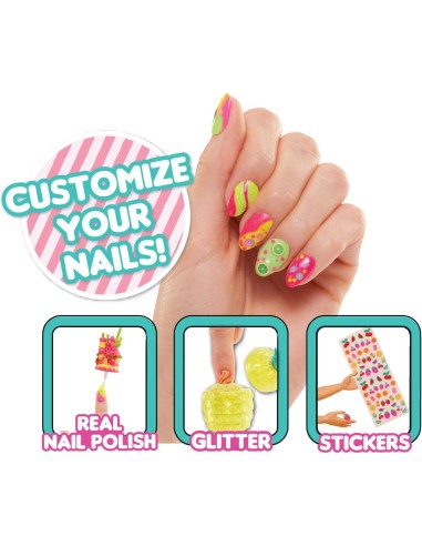 GIOCATTOLO PUBBLICIZZATO: vendita online L.O.L. Surprise! OMG Sweet Nails: Pinky Pops Fruit Shop, Smalti, Unghie Finte e 15 S...