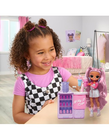 GIOCATTOLO PUBBLICIZZATO: vendita online L.O.L. Surprise! OMG Sweet Nails: Kitty K Café, Unghie Finte, Smalti e 15 Sorprese p...