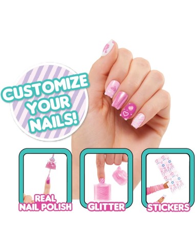 GIOCATTOLO PUBBLICIZZATO: vendita online L.O.L. Surprise! OMG Sweet Nails: Kitty K Café, Unghie Finte, Smalti e 15 Sorprese p...