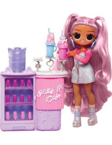 GIOCATTOLO PUBBLICIZZATO: vendita online L.O.L. Surprise! OMG Sweet Nails: Kitty K Café, Unghie Finte, Smalti e 15 Sorprese p...