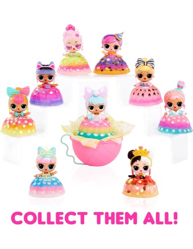GIOCATTOLO PUBBLICIZZATO: vendita online LOL Surprise Mix & Make Birthday Cake, Bambola da Collezione con Abito-Torta Fai-da-...