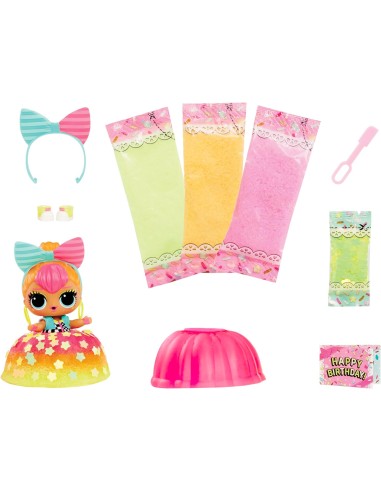 GIOCATTOLO PUBBLICIZZATO: vendita online LOL Surprise Mix & Make Birthday Cake, Bambola da Collezione con Abito-Torta Fai-da-...