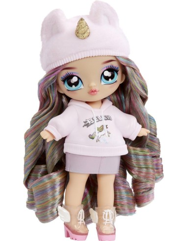 Na Na Na Surprise 3-in-1 Backpack Bedroom Unicorn Playset con Britney Sparkles | Zaino Unicorno e Set Camera