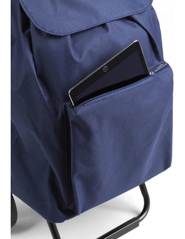 CARRELLI SPESA: vendita online Gimi Carrello Spesa Argo 42L Blu, pieghevole, telaio acciaio, sacca poliestere, portata 30kg, ...