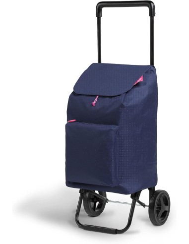 CARRELLI SPESA: vendita online Gimi Carrello Spesa Argo 42L Blu, pieghevole, telaio acciaio, sacca poliestere, portata 30kg, ...