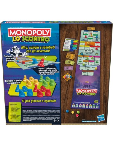 GIOCHI DI SOCIETA'E PUZZLE: vendita online GIOCO F8995 MONOPOLY LO SCONTRO in offerta