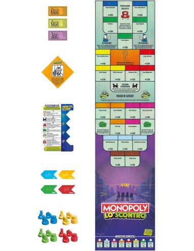 GIOCHI DI SOCIETA'E PUZZLE: vendita online GIOCO F8995 MONOPOLY LO SCONTRO in offerta
