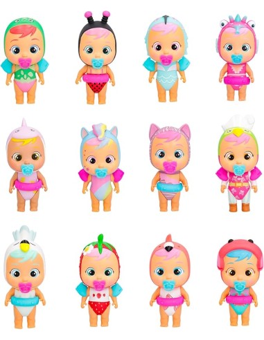 Cry Babies Magic Tears Tropical Beach Babies, Bambola con 4 Accesso...