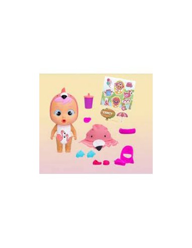 Cry Babies Magic Tears Tropical Beach Babies, Bambola con 4 Accesso...