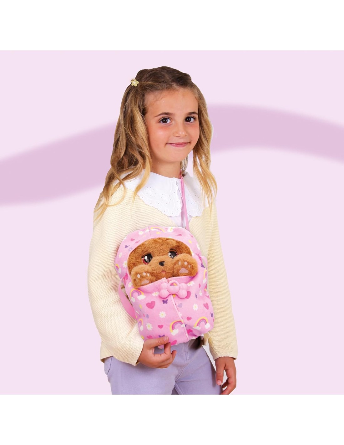 Baby Paws Cocker, Peluche Interattivo con Suoni, Occhi Movibili, Bo...