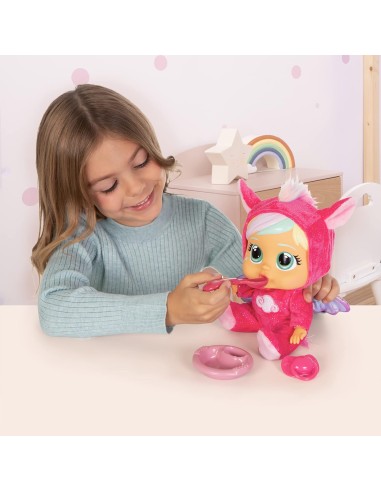 Cry Babies Loving Care Fantasy, Bambola Interattiva con Pigiama Int...