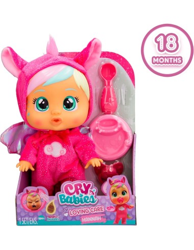 Cry Babies Loving Care Fantasy, Bambola Interattiva con Pigiama Int...