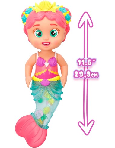 Bloopies Shimmer Mermaids, bambole sirene assortite, ciondoli scint...