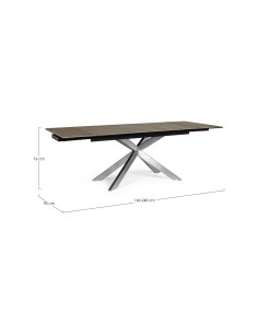 TAVOLI: vendita online TAVOLO 0731231 ARZACHEL 160/240X90 in offerta 2