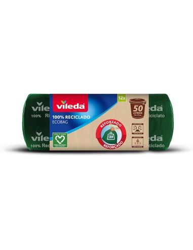 VILEDA ECOBAG SACCO SPAZZATURA 30LT 55X60CM 15PZ su Shop in Casa