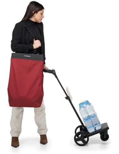 CARRELLI SPESA: vendita online Foppapedretti Go Go Carrello Spesa, Black, Sacca Impermeabile 46 L, Borsa Termica 8 L, Manubri...