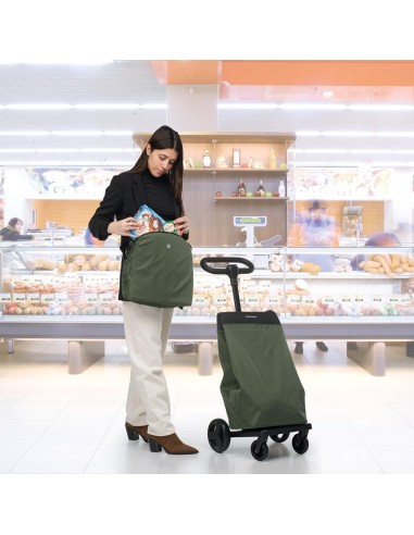 CARRELLI SPESA: vendita online Foppapedretti Go Go Carrello Spesa, Black, Sacca Impermeabile 46 L, Borsa Termica 8 L, Manubri...