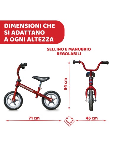Chicco Balance Bike - Bicicletta Senza Pedali per Sviluppare l'Equilibrio