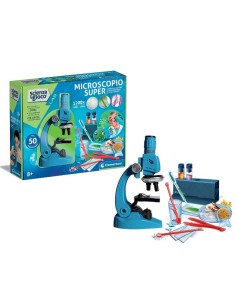 PRESCOLARI: vendita online SCIENZA E GIOCO CLEMENTONI, MICROSCOPIO SUPER, KIT SCIENTIFICO, BAMBINI 8+ ANNI, 100X, 400X, 1200X... 2