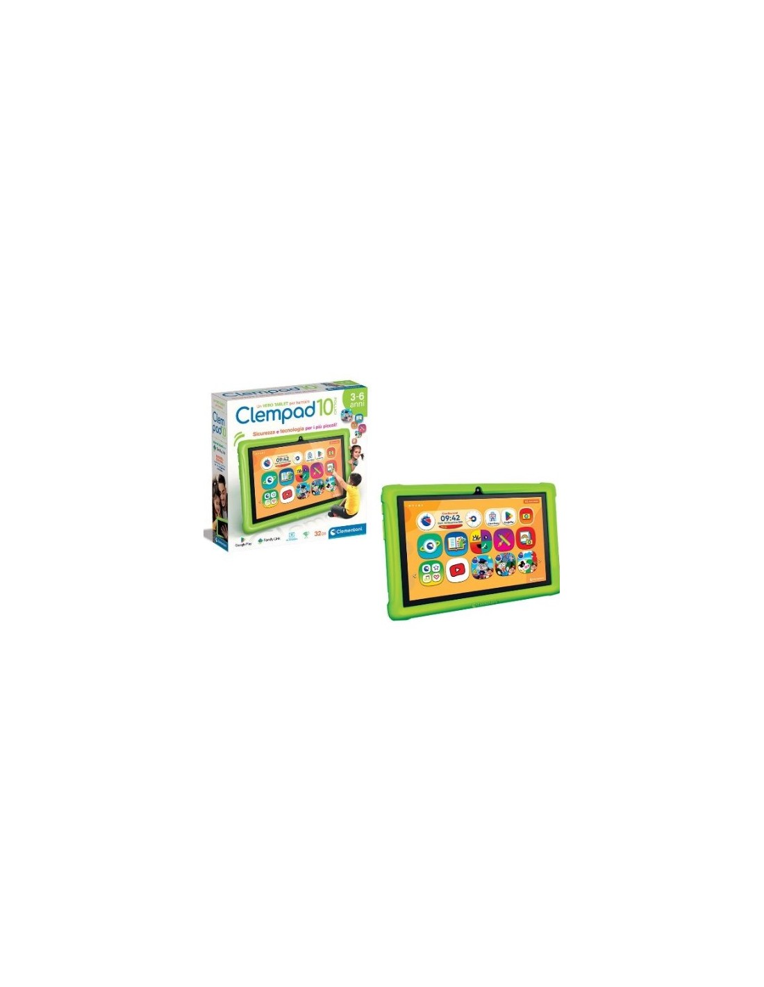 PRESCOLARI: vendita online Tablet Clempad Clementoni da 10 pollici per bambini da 3 a 6 anni in offerta