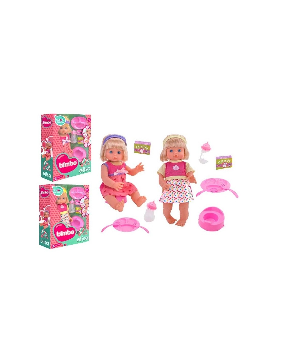 BIMBO 41107 BAMBOLA BEVE/BAGNA 40CM ASSORTITO su Shop in Casa