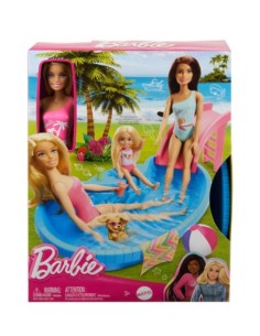 GIOCATTOLO PUBBLICIZZATO: vendita online BARBIE HRJ74 BAMBOLA CON PISCINA in offerta