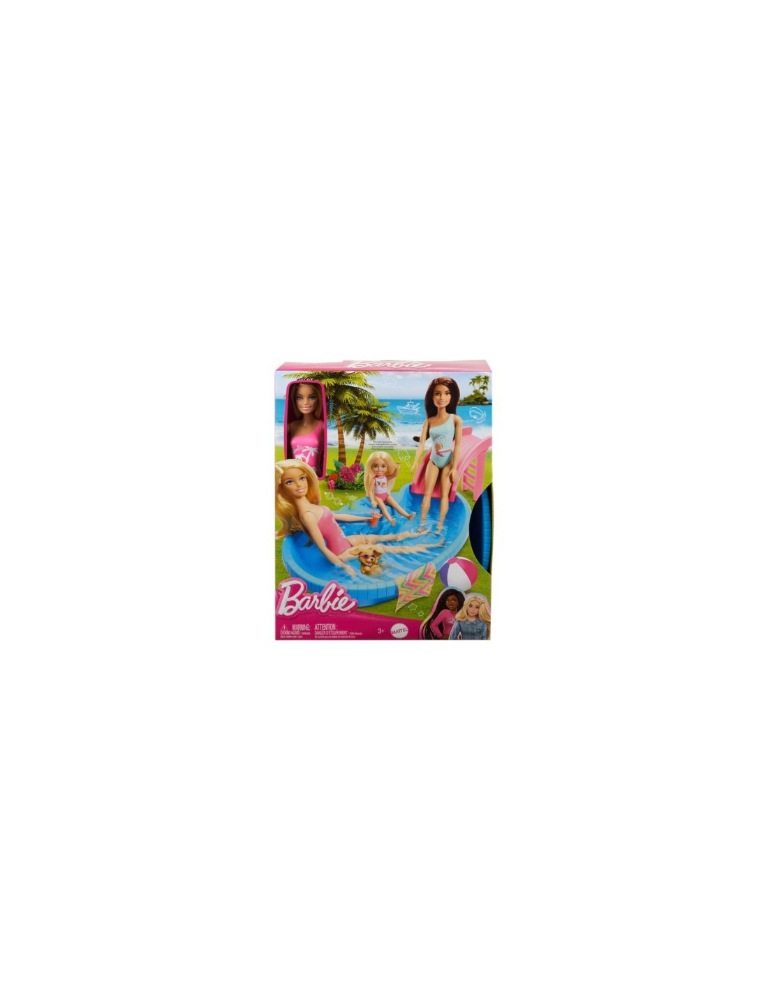 GIOCATTOLO PUBBLICIZZATO: vendita online BARBIE HRJ74 BAMBOLA CON PISCINA in offerta
