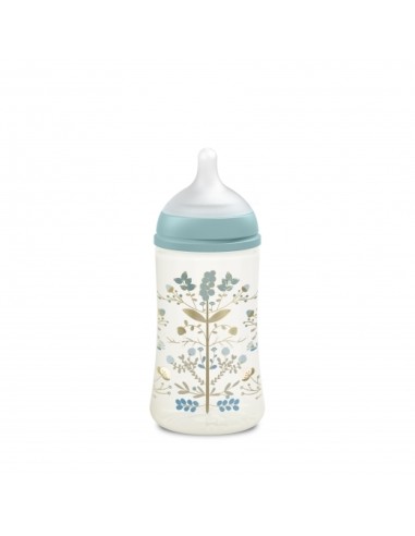 Gold Edition Biberon Silicone Azzurro 270 ml Suavinex +3 Mesi