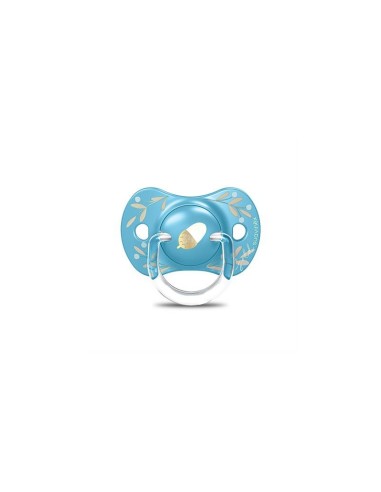 Gold Edition Succhietto Silicone +18M Azzurro Suavinex