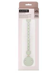 BIBERON - CIUCCETTI - TETTARELLE: vendita online Suavinex portaciuccio in silicone Colour Essence VERDE LAGO in offerta