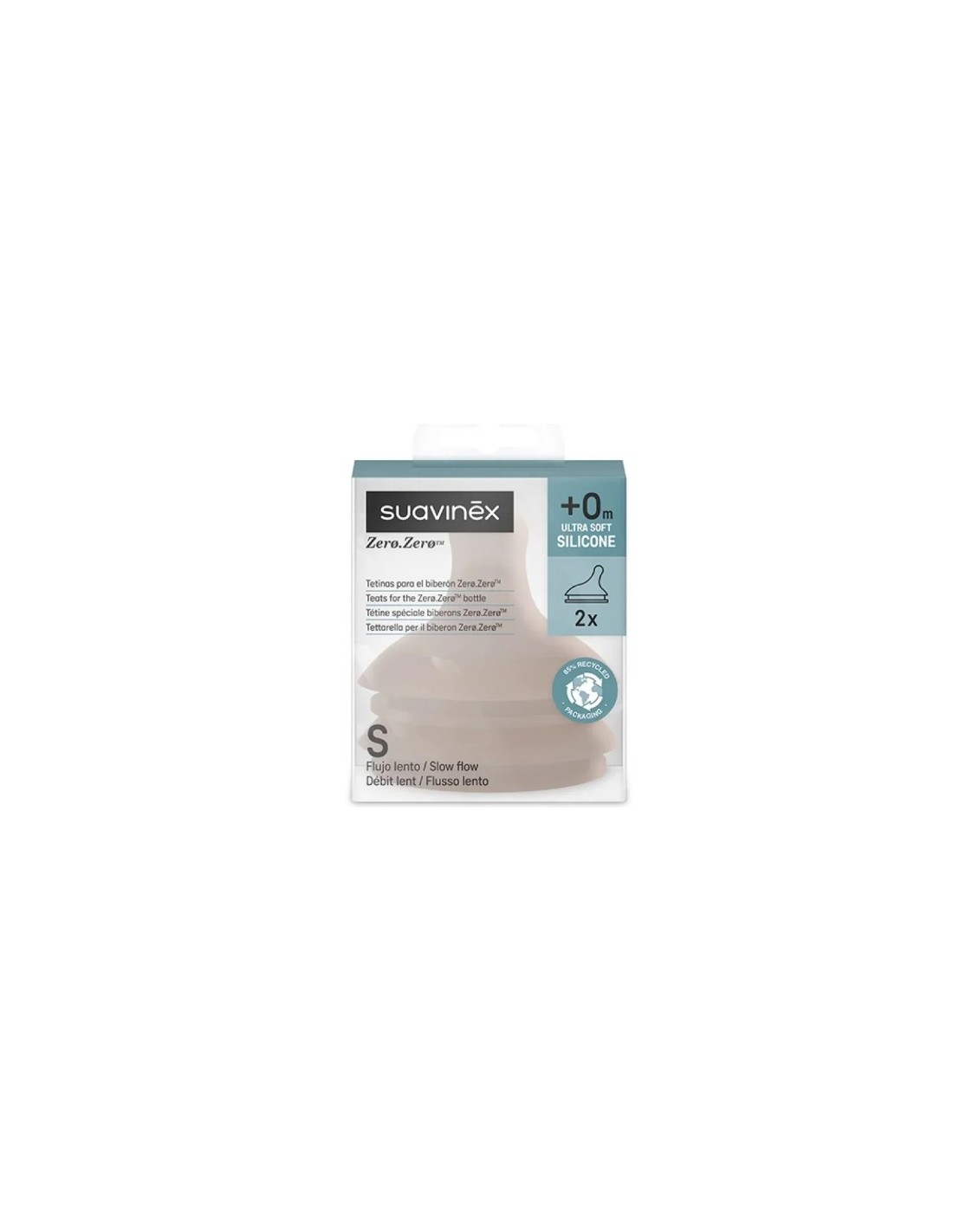 BIBERON - CIUCCETTI - TETTARELLE: vendita online Zero Zero Tettarella Flusso Lento S Deep Nude Suavinex 2 Pezzi in offerta