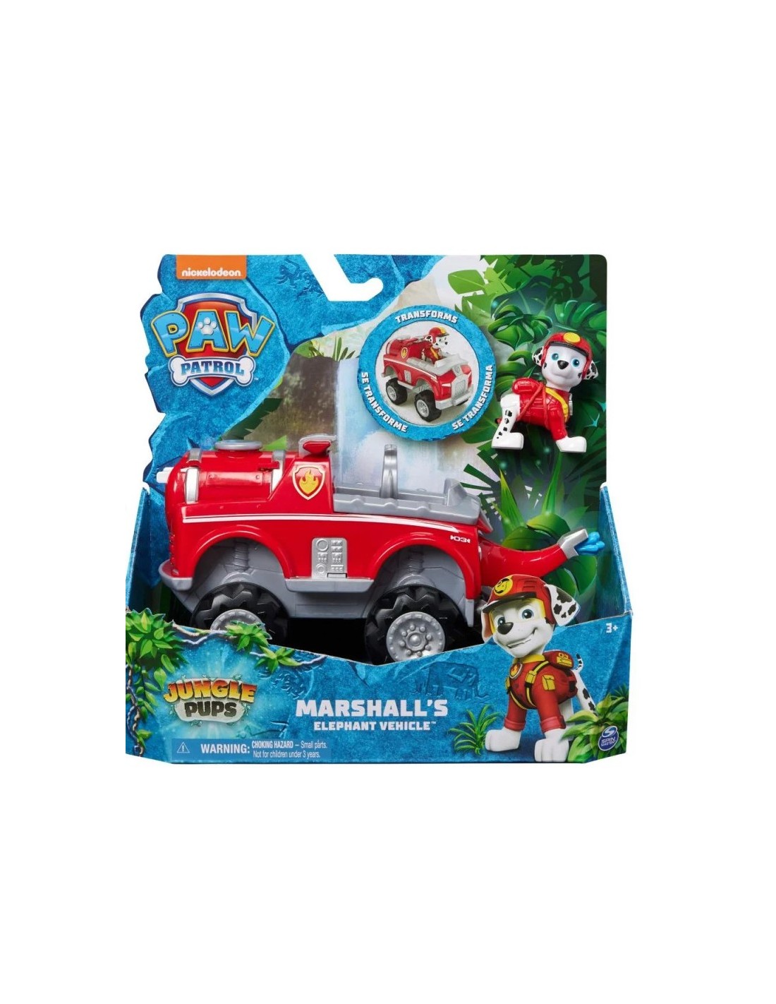 PAW Patrol Jungle Pups, veicolo elefante di Marshall, personaggio M...