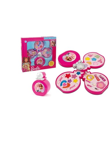 GIOCATTOLO PUBBLICIZZATO: vendita online Barbie Trousse Profumo, a Forma di Boccetta di Profumo, 3 Livelli di Trucco, Ombrett...