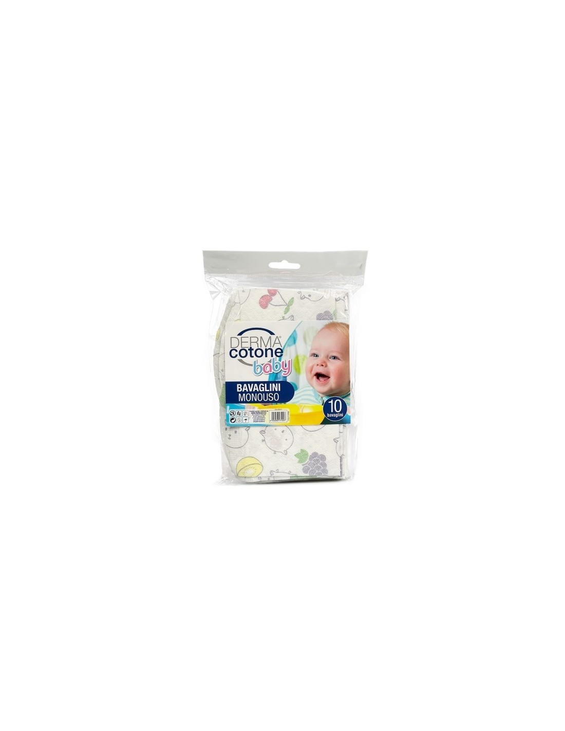 Bavaglini monouso Dermacotone Baby 10 pezzi | shopincasa.it