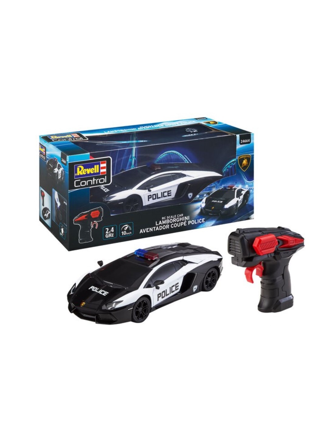 AUTOMODELLO 24664 R/C LAMBORGHINI AVENTADOR POLICE 1:24 su Shop in ...